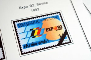 COLOR PRINTED BELGIUM 1976-1999 STAMP ALBUM PAGES (94 illustrated pages)