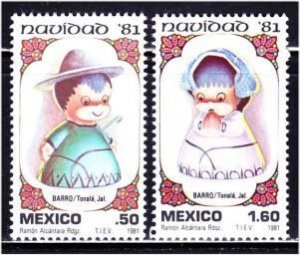 Mexico, Christmas 1981 (SC# 1252-1253) MNH SET