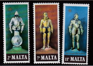 Malta # 518-520, Suits of Armor, Mint LH