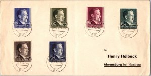 1942 Krakow General Government GG Germany WW2 Stamps Cover to Hamburg