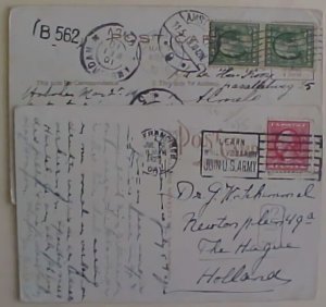 US B/S HOLLAND 1910 , 1920 1 FORWARDED B/S AMELO