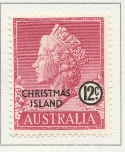 1958 English Colony British Colony CHRISTMAS ISLAND 12cMH* Stamp A28P25F28332-