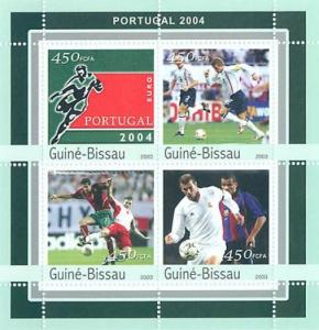 GUINEA BISSAU 2003 SHEET EURO CUP FOOTBALL SOCCER SPORTS