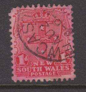 New South Wales 1897 Sc#98d Used Newcastle Cancel