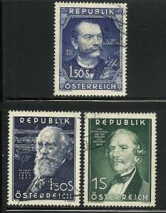 Austria # 577-79,Used