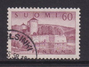Finland    #338A  used  1957  fortress 60m