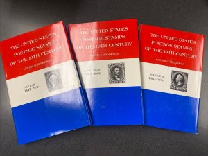 United States Postage Stamps of 19th Century by Brookman 3 Volume Set 1989