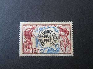 France 1953 Sc 693 set MH