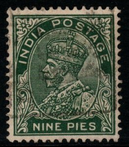 INDIA SG233 1932 9p DEEP GREEN USED