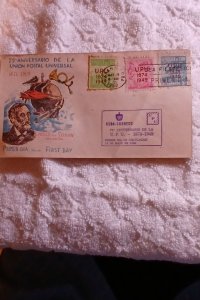 Cuba.1950.UNION POSTAL UNIVERSAL,75.ANNIVER.E.VON STEPHAN.FDC