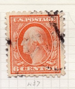 United States 1914-15 Perf 10 Single Line Watermark Issue Used 6c. NW-205465