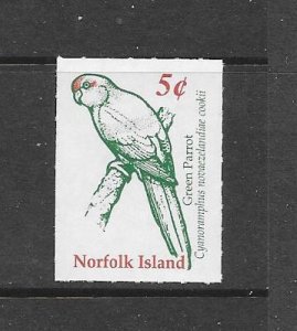 BIRDS  - NORFOLK ISLAND #719 PARROT MNH