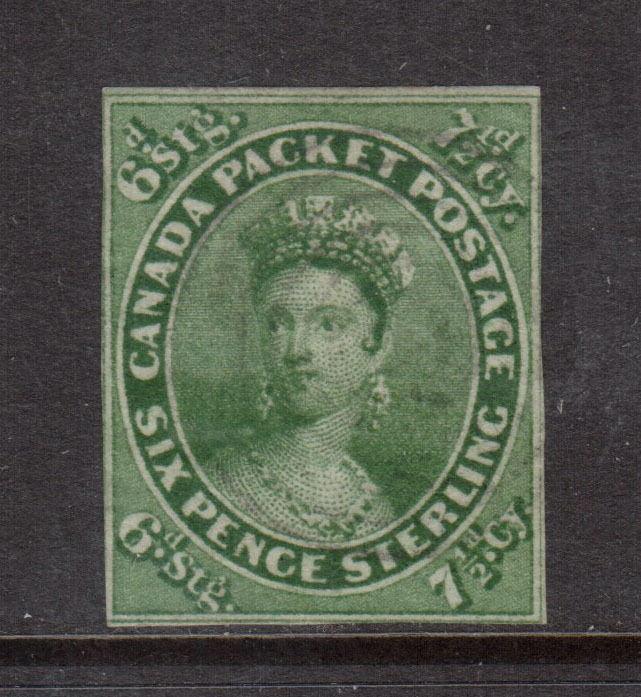 Canada #9 Used Fine With Clear Margins & Rich Color With Certificate