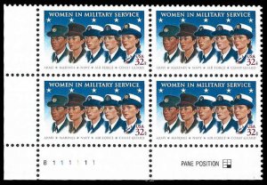 PCBstamps   US #3174 PB $1.28(4x32c)Women in Military, MNH, (PB-3a)