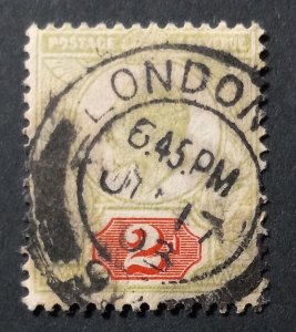 Great Britain Scott 130 Used KEVII London Cancelled VF 1902