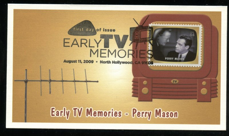 US 4414n Early TV Memories Perry Mason UA Fleetwood cachet FDC DP