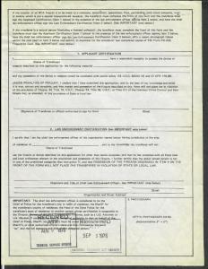 US Sc#RY6 Firearms Transfer Tax Stamp On License, Georgia, Machine Gun, Cv. $125