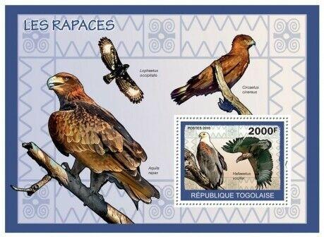 Togo - Birds Of Prey -  Stamp S/S  - 20H-049