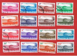 Congo DR #498-513  VF used    Palace   Free S/H