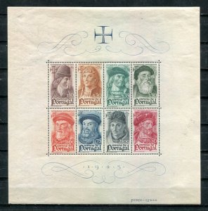 Portugal 1945 Souvenir Sheet Mi Block 7 MH Navigators 15&16 cent. 8776 CV 60euro