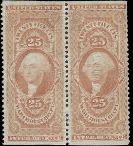 VEGAS - 1862-71 Revenue - Sc# R50B - Part Perf Pair! - Very Solid! - Very Rare!