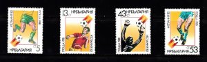 BULGARIA SC# 2800-2803 WORLD CUP SOCCER ESPANA 1982 - MNH