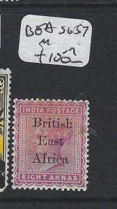 BRITISH EAST AFRICA  (P0205B) QV 8A ON INDIA SG 57   MOG