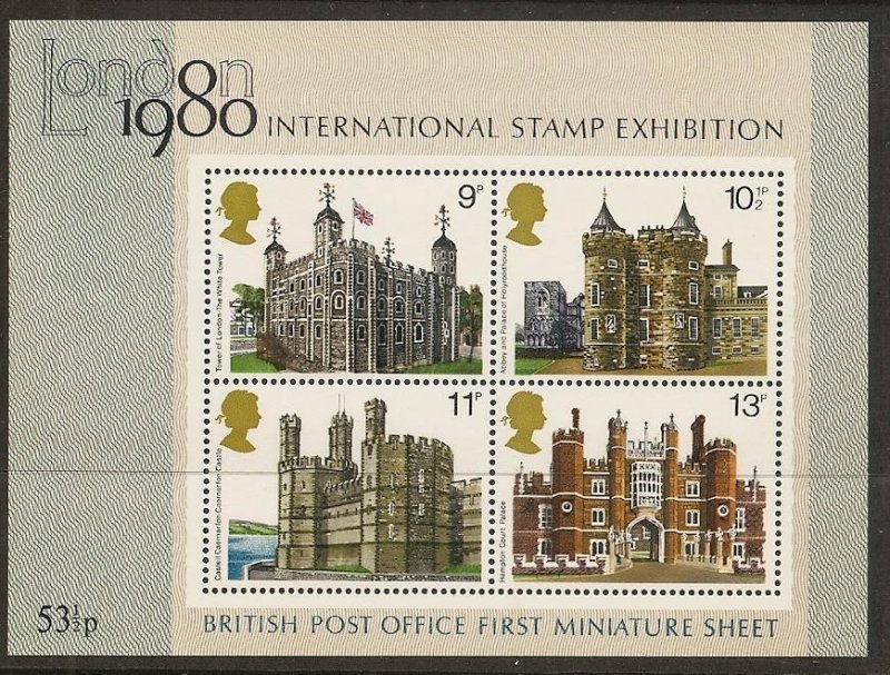 Great Britain 834a 1978 Architecture London '80 s.s. NH