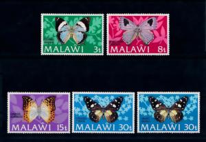 [70670] Malawi 1973 Insects Butterflies 30t With both types MNH