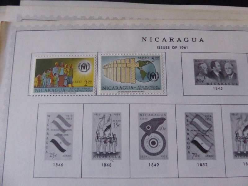 Nicaragua 1862-1974 Stamp Collection on Album Pages​