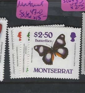 Montserrat Butterfly SC 647-50 MNH (5eyw)