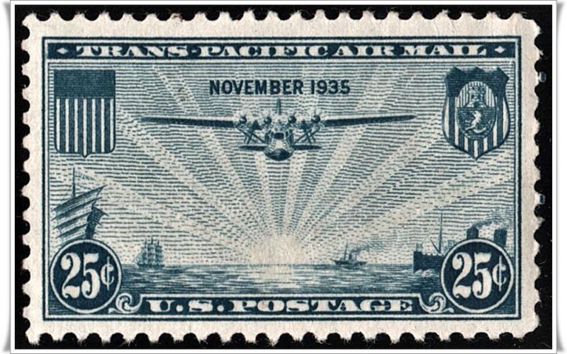 SC#C20 25¢ China Clipper (1935) MHR