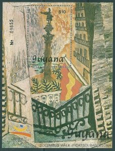 Guyana 1989 MNH Stamps Souvenir Sheet Scott 2235 Sport Olympic Games Picasso Art