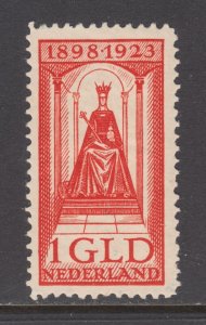 Netherlands Sc 132 MNH. 1923 1g red Queen, fresh clean gum, bright color, VF