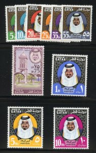 QATAR 1973 SHEIK KHALIFA SCOTT #354/60C MINT NH