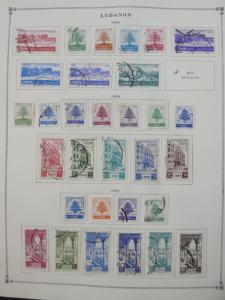 EDW1949SELL : LEBANON Very clean Mint & Used collection on album pages Cat $1452