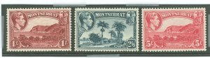 Montserrat #99a-101a  Single