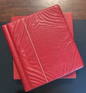 US Postage Stamp Leuchtturm Hingless Album w/Dust Cover - M&U High CV