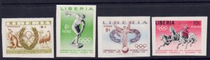 Liberia #358-361 MNH Imperforate Full Set of 4 Very Rare!