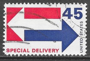 USA E22: 45c Arrows, single, used, F-VF