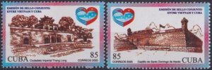 CUBA  Sc# 6305-6306  VIETNAM diplomatic relationship  CPL SET of 2  2020 MNH