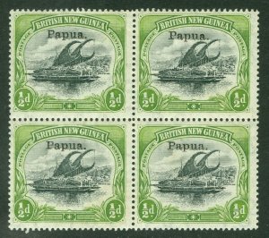 SG 38 Papua (British New Guinea) 1907. ½d black & yellow-green. Very lightly...