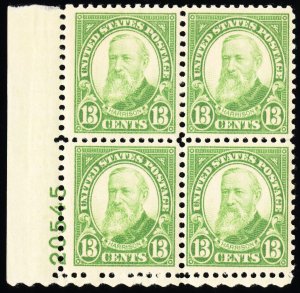 US Stamps # 694 MNH VF Plate Block Of 4