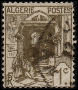 Algeria 33 - Used - 1c Street in Kasbah, Algiers (1926)