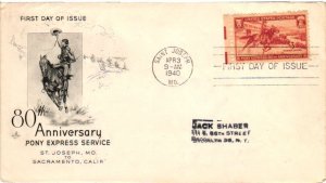 #894 Pony Express – Artcraft Cachet