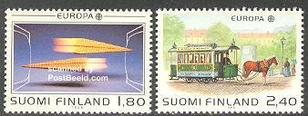 Finland 1988, Europa, transport and communication 2v, MNH