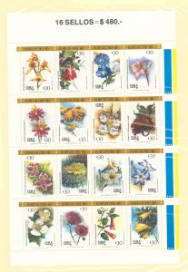 Chile #795 Mint (NH) Souvenir Sheet (Flowers)