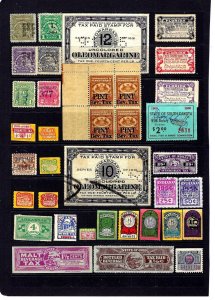 JASTAMPS: Vintage US BOB  Old  State  Stamp LOT Collection