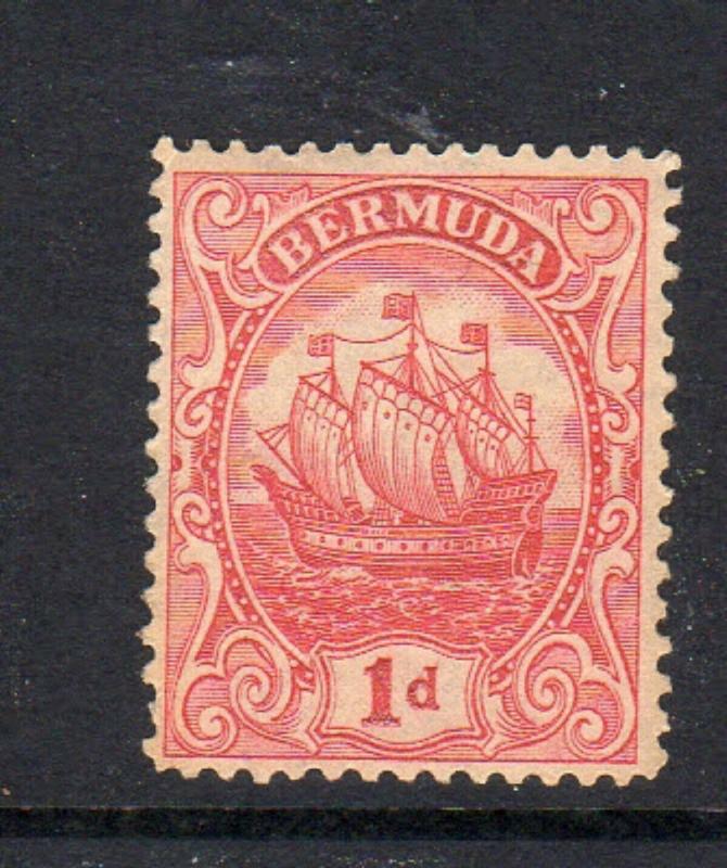 BERMUDA #83  1928  1p  CARAVEL     MINT  VF NH  O.G  aa