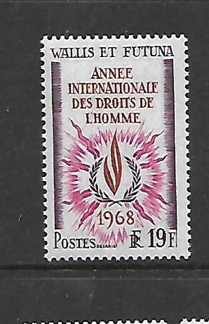 WALLIS & FUTUNA ISLANDS, 170, MINT HINGED, HUMAN RIGHTS YEAR